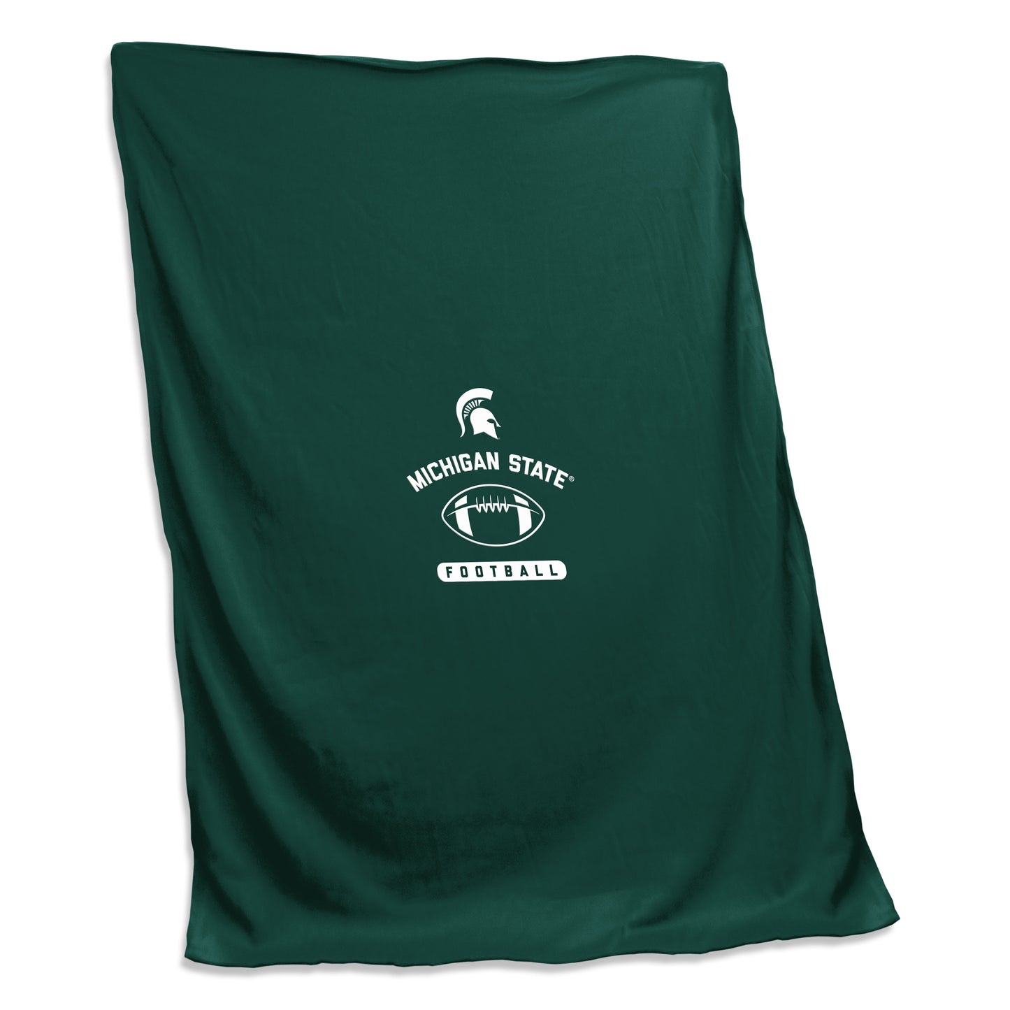 Michigan State Screened Football Sweatshirt Blanket