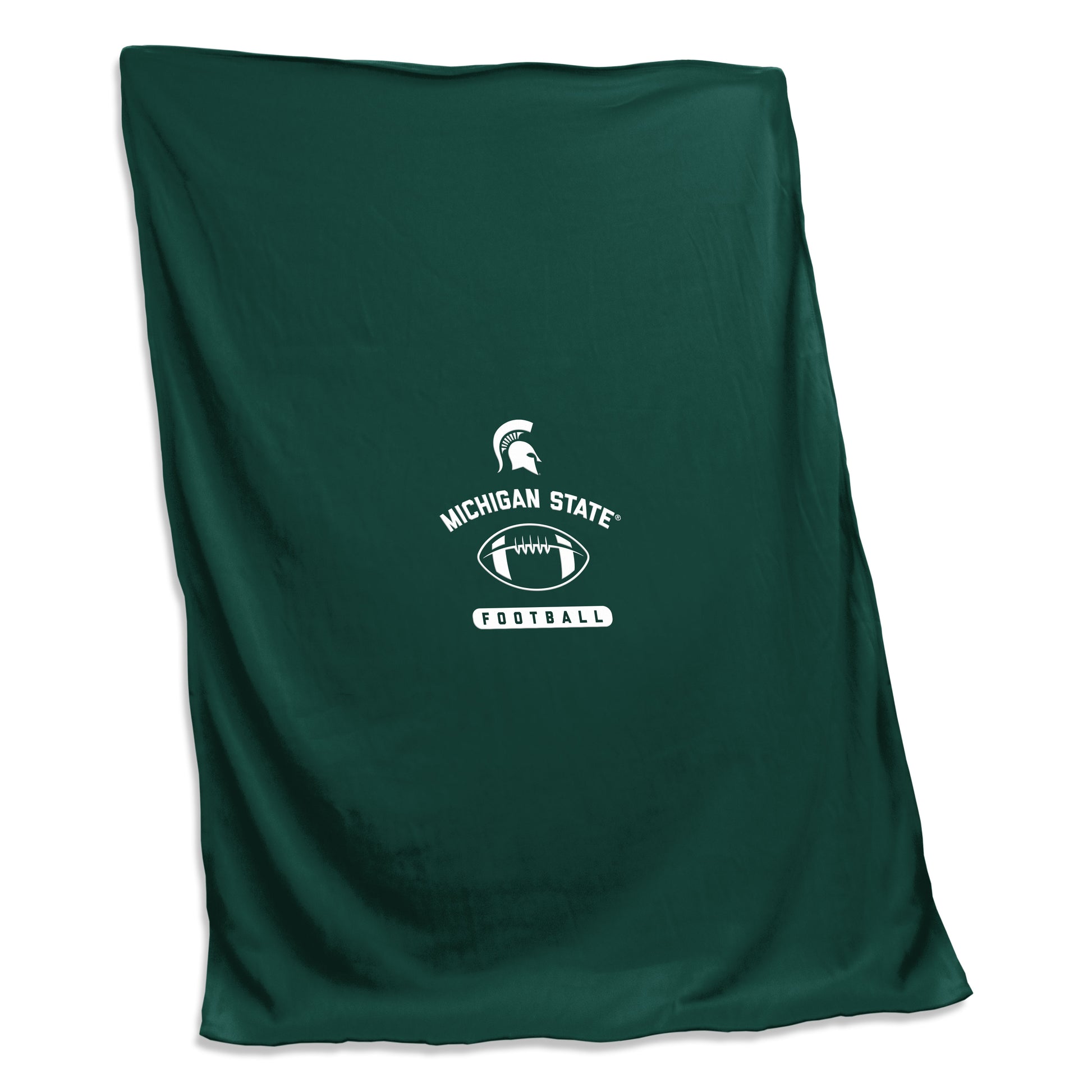 Michigan State Screened Football Sweatshirt Blanket
