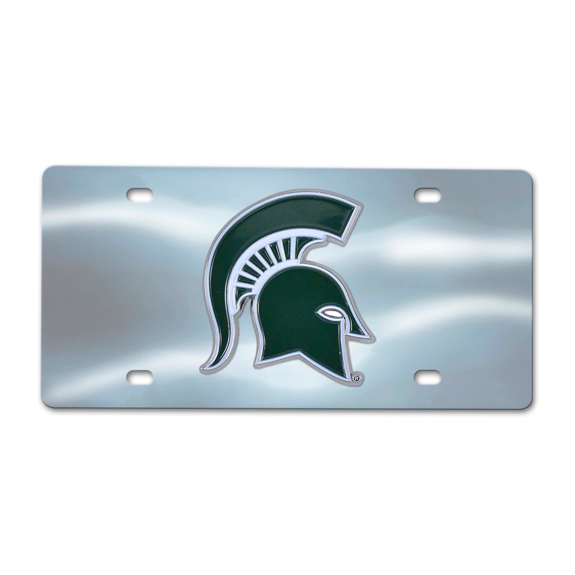 Michigan State University Chrome Diecast License Plate