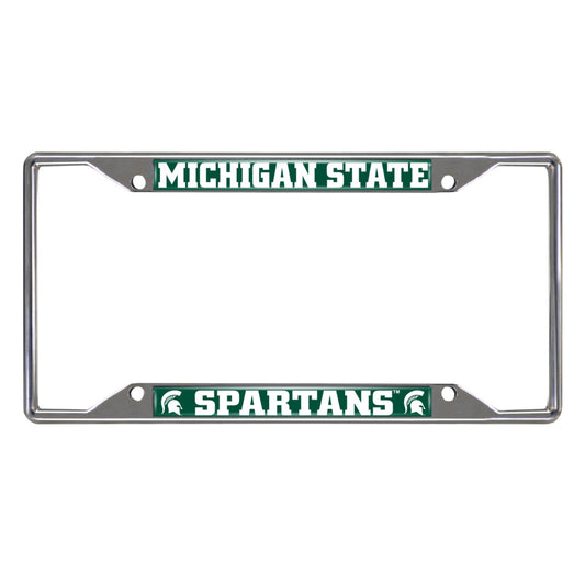 Michigan State University Chrome License Plate Frame