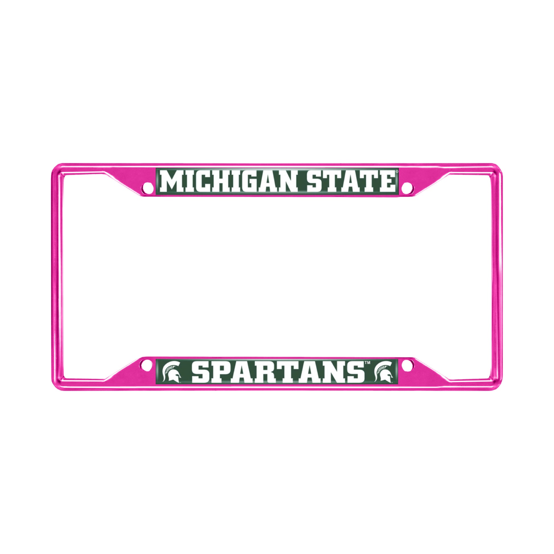 Michigan State-Pink License Plate Frame