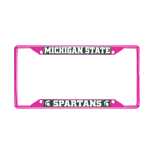 Michigan State-Pink License Plate Frame