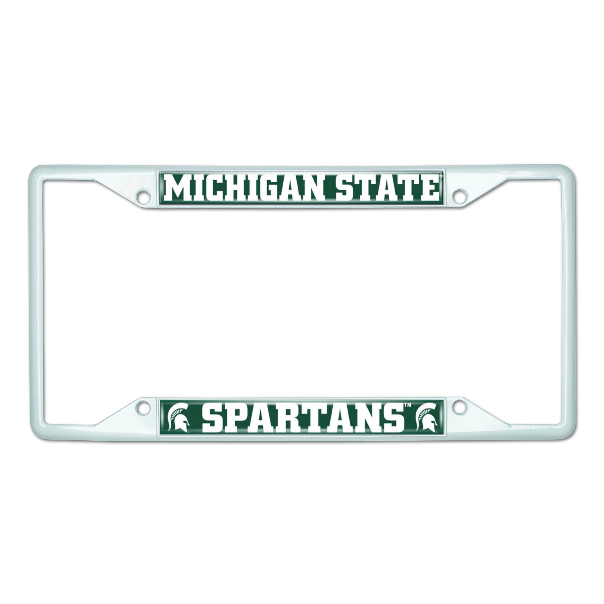 Michigan State-White License Plate Frame