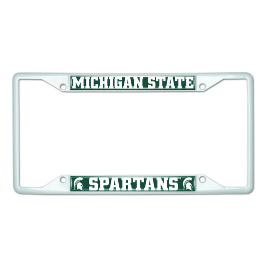Michigan State-White License Plate Frame