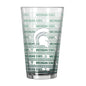 Michigan State 16oz Chant Fade Pint Glass