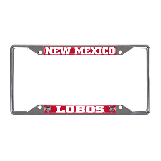 University of New Mexico Chrome License Plate Frame