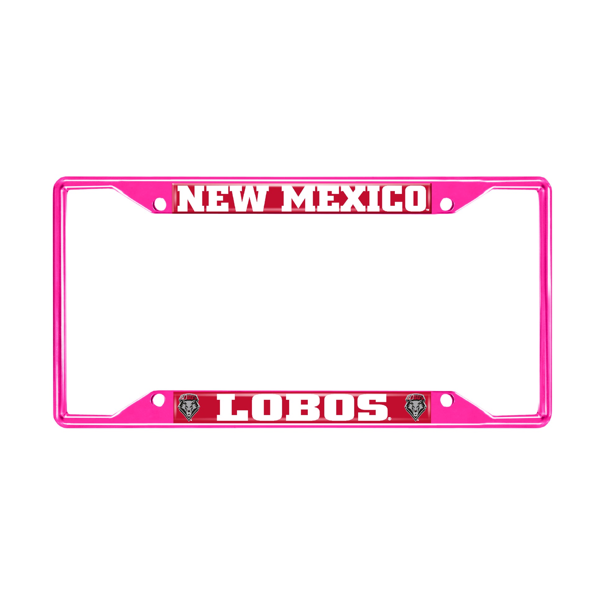 University of New Mexico Pink License Plate Frame
