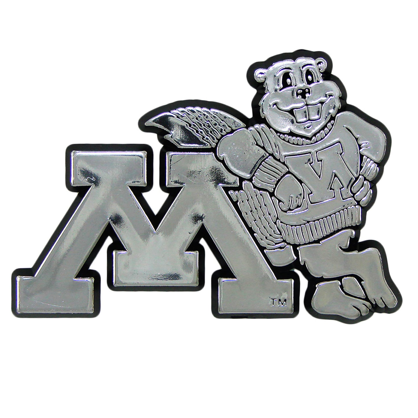 University of Minnesota Plastic Chrome Emblem