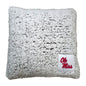 Ole Miss M Lockup Frosty Throw Pillow
