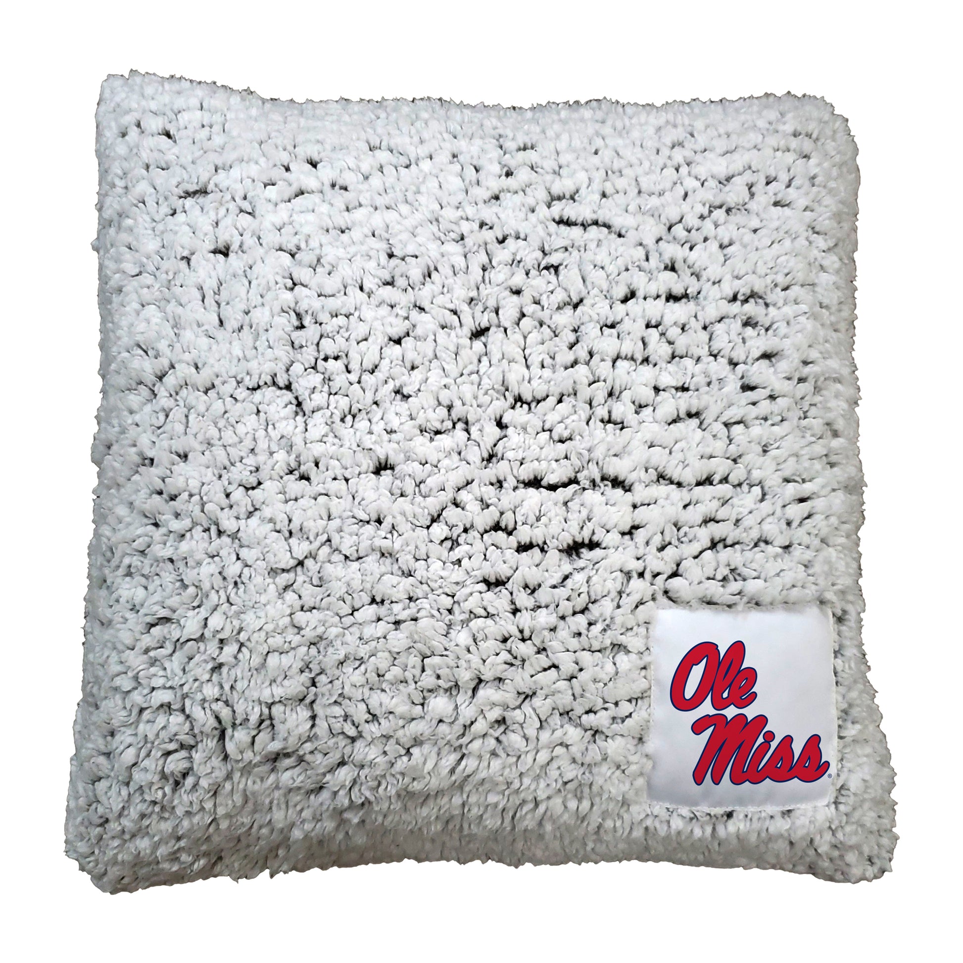 Ole Miss Frosty Throw Pillow