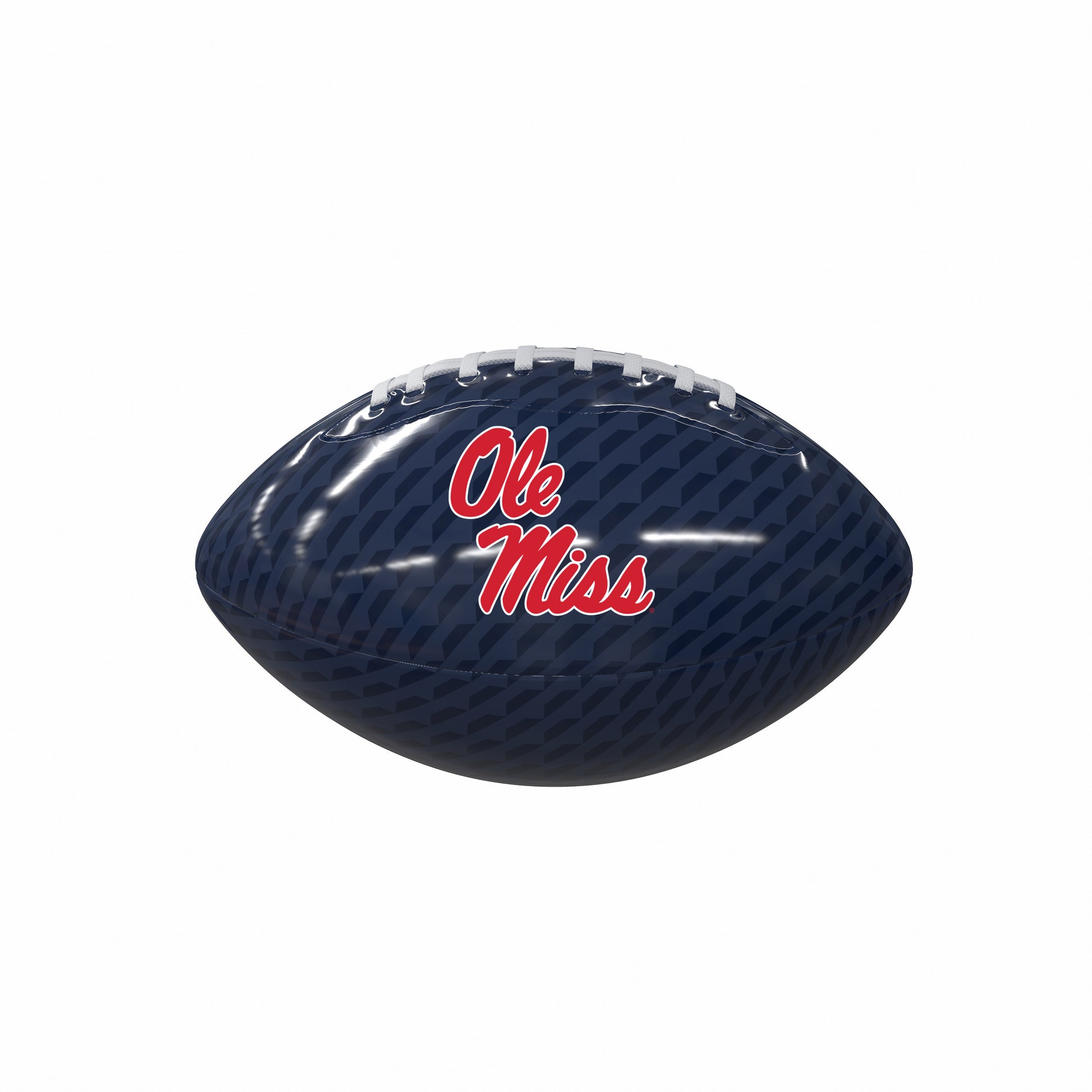 Ole Miss Carbon Fiber Mini Size Glossy Football