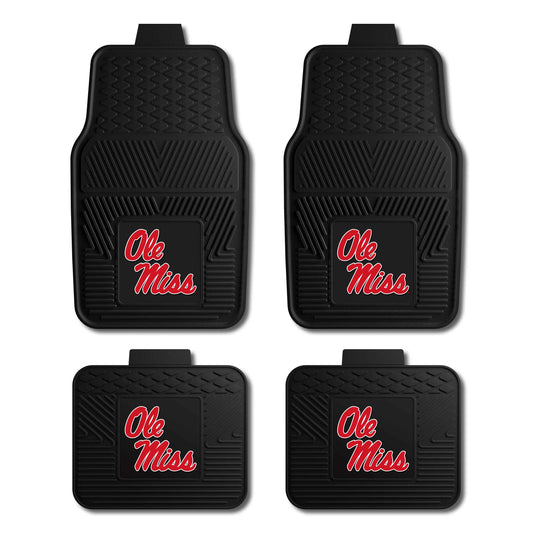 University of Mississippi 4-pc Vinyl Car Mat Set