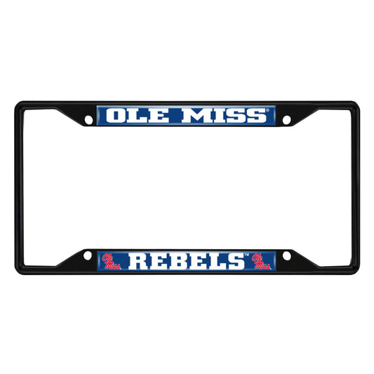 University of Mississippi Black License Plate Frame