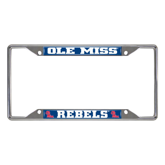University of Mississippi Chrome License Plate Frame
