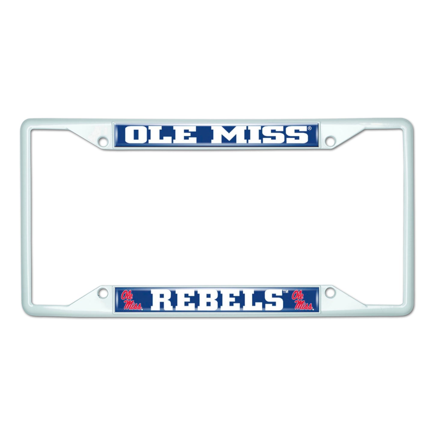 University of Mississippi- Ole White License Plate Frame