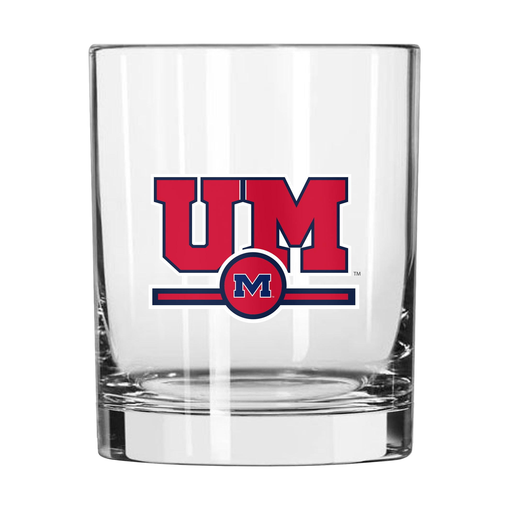 Ole Miss 14oz Letterman Rocks Glass