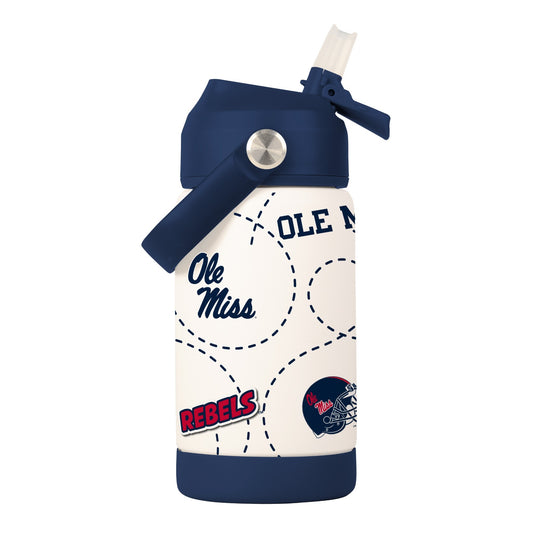 Ole Miss 12oz Alternate Mascot SS Kids Bottle