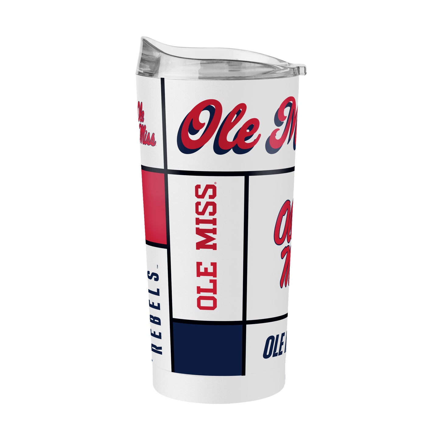 Ole Miss 20oz Alternate Quilted Powder Coat Tumbler