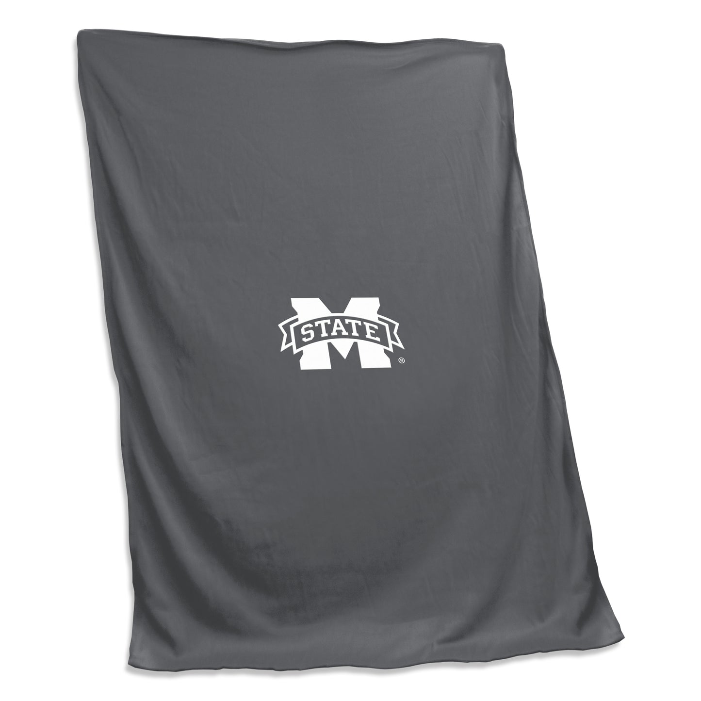 Mississippi State Charcoal Sweatshirt Blanket (Screened)