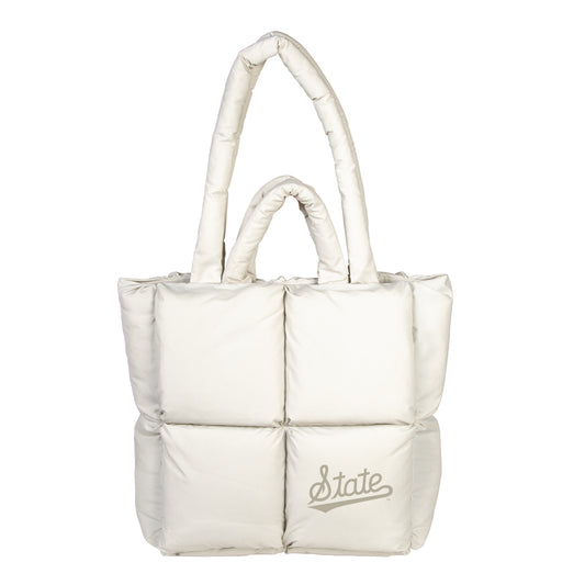 Mississippi State Script Puff Tote