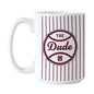 Mississippi State The Dude Pinstripe 15oz Sublimated Mug