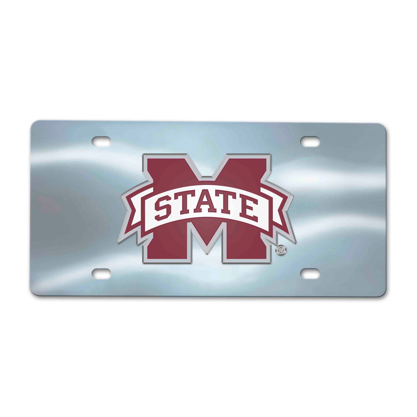 Mississippi State University Chrome Diecast License Plate