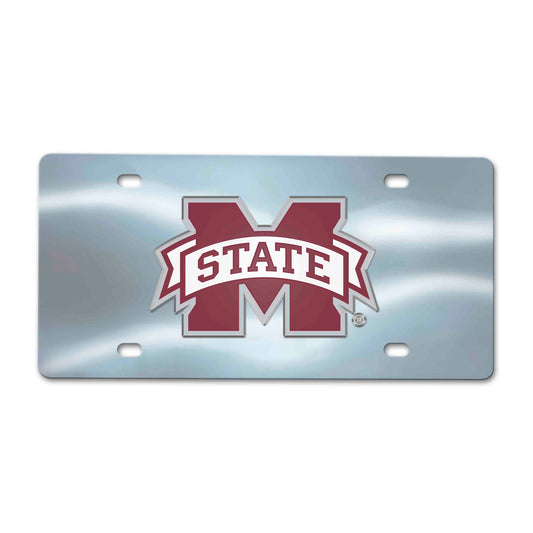 Mississippi State University Chrome Diecast License Plate