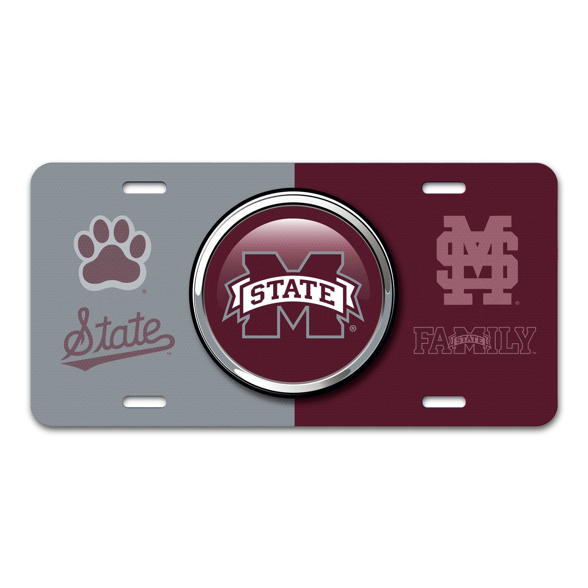 Mississippi State University Embossed Metal License Plate