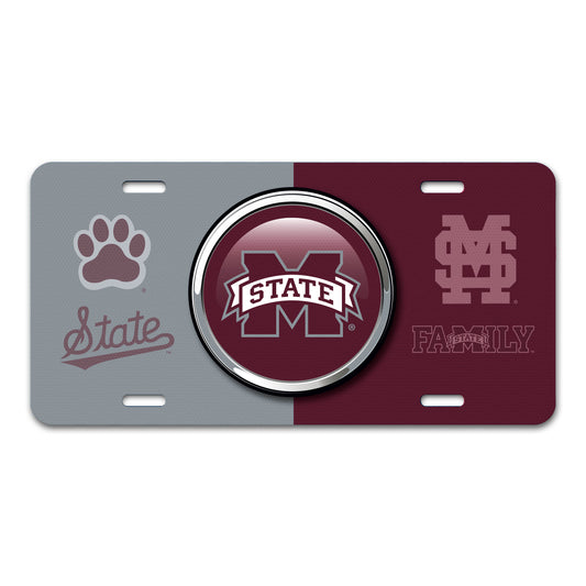 Mississippi State University Embossed Metal License Plate