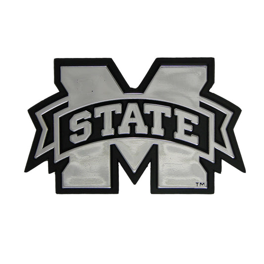 Mississippi State University Plastic Chrome Emblem