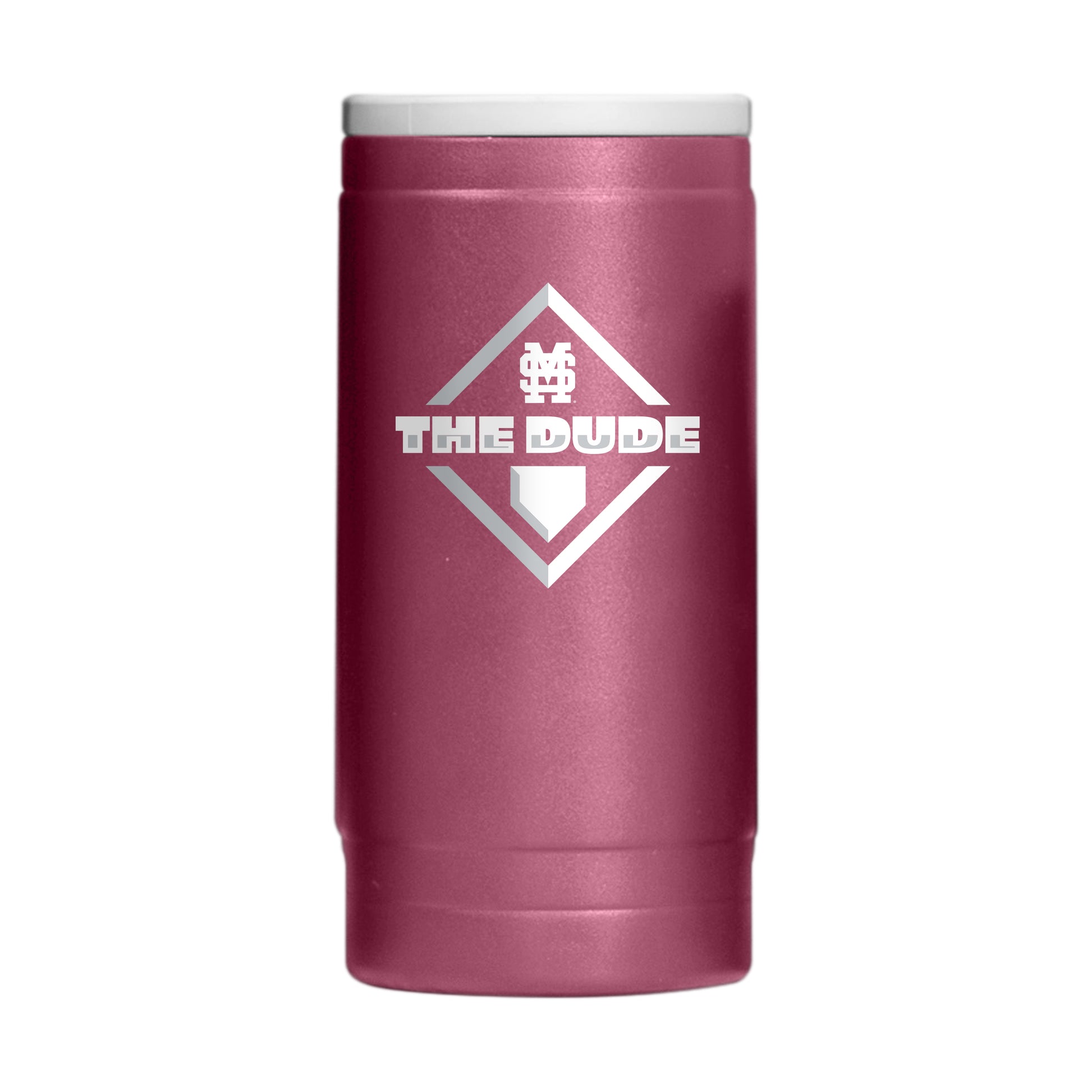 Mississippi State Baseball 12oz Powdercoat SlimCan Coolie