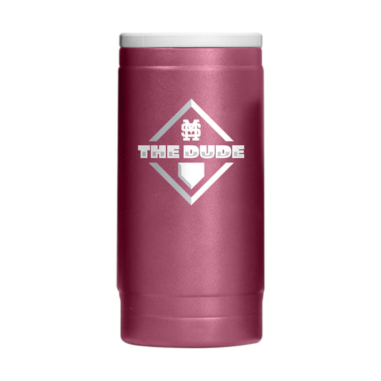 Mississippi State Baseball 12oz Powdercoat SlimCan Coolie