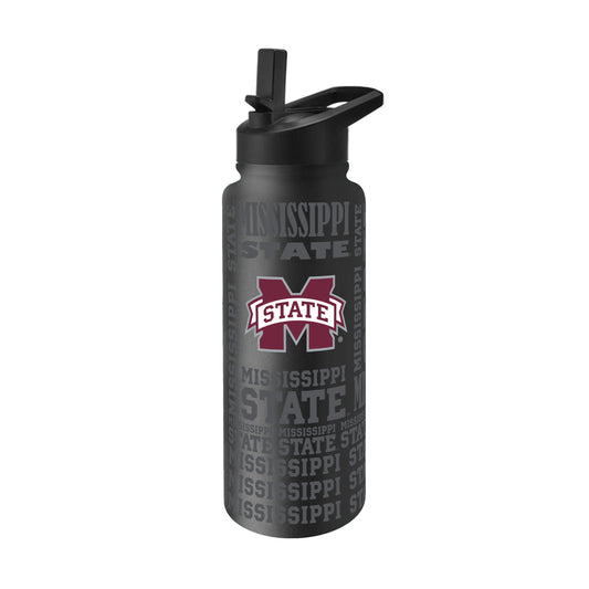 Mississippi State 34oz Black Replay Quencher Bottle