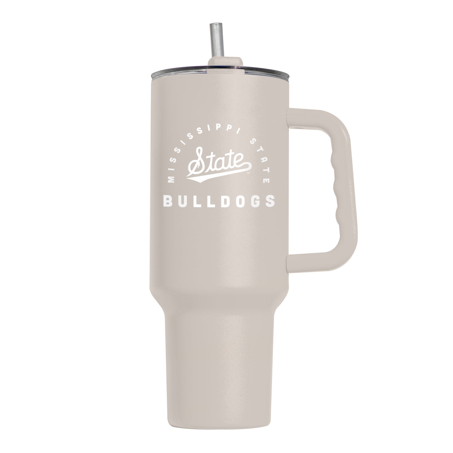 Mississippi State Sand Script 40oz Powder Coat Tumbler