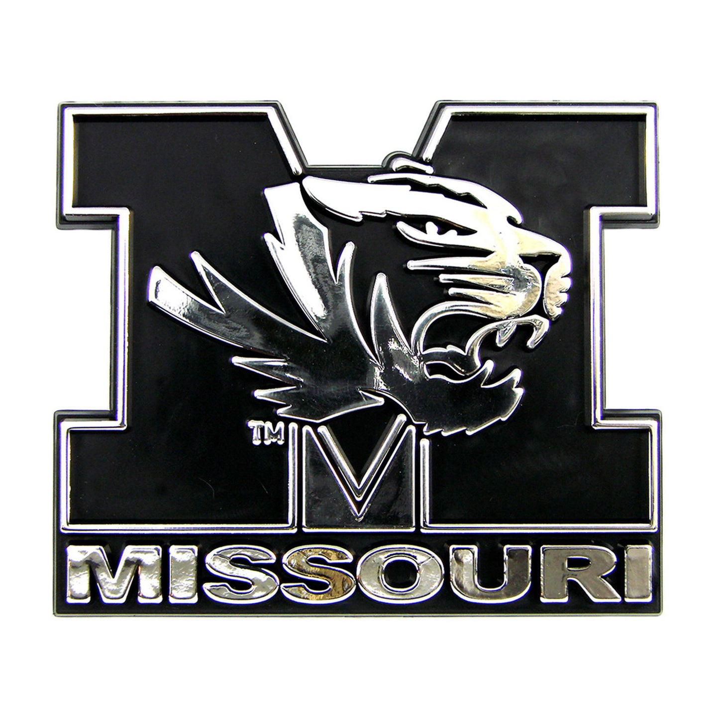 University of Missouri Plastic Chrome Emblem