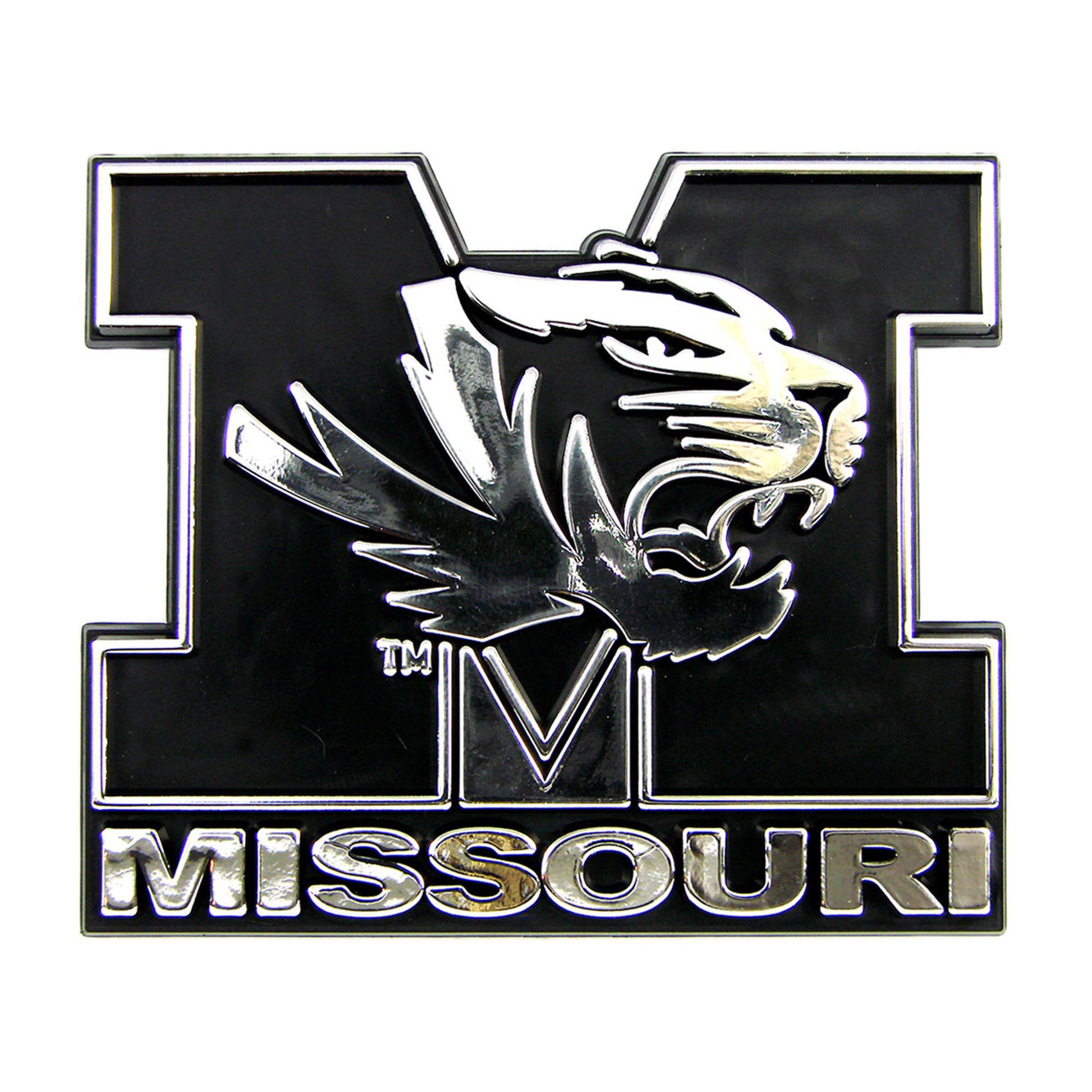 University of Missouri Plastic Chrome Emblem