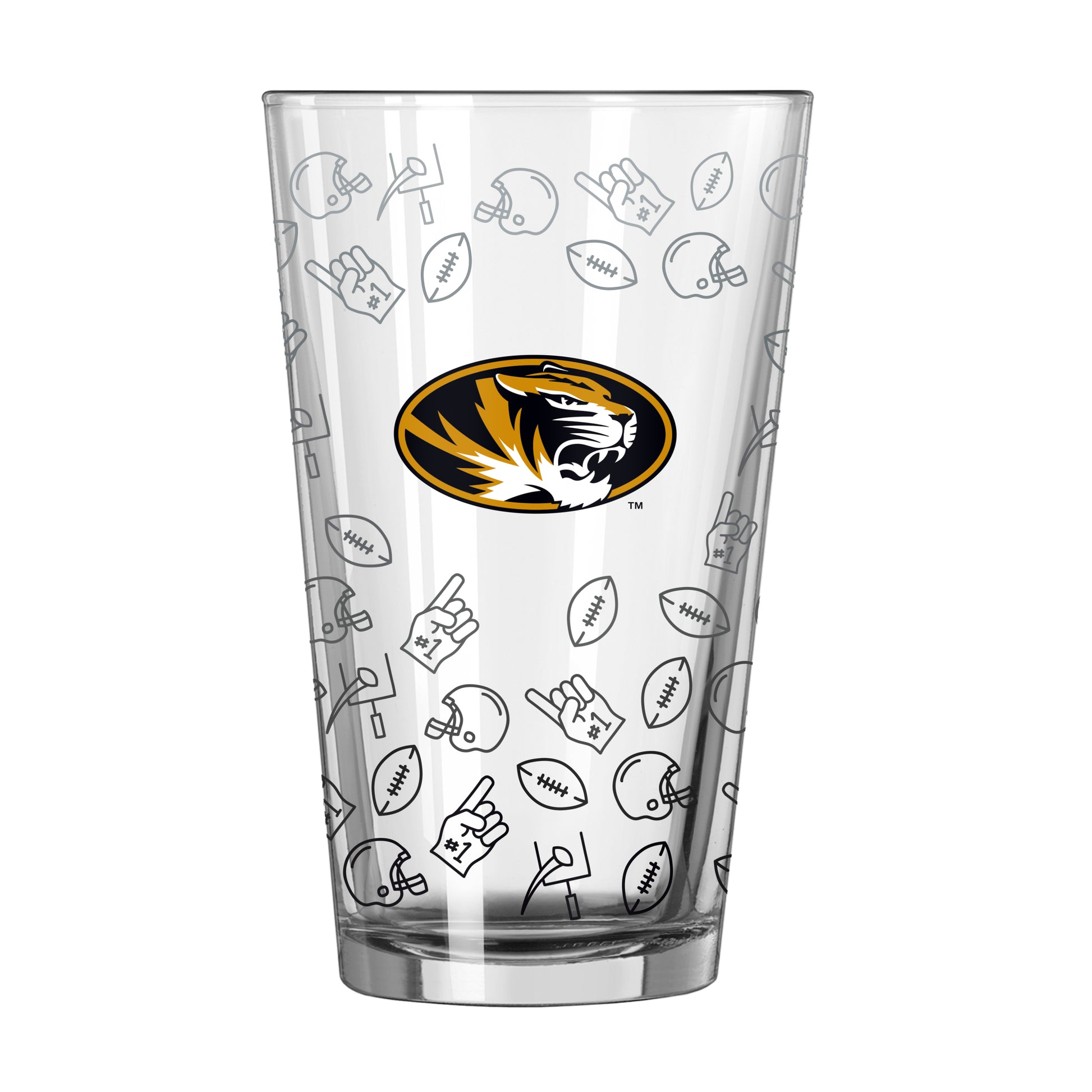 Missouri 16oz Ombre Playmaker Pint Glass