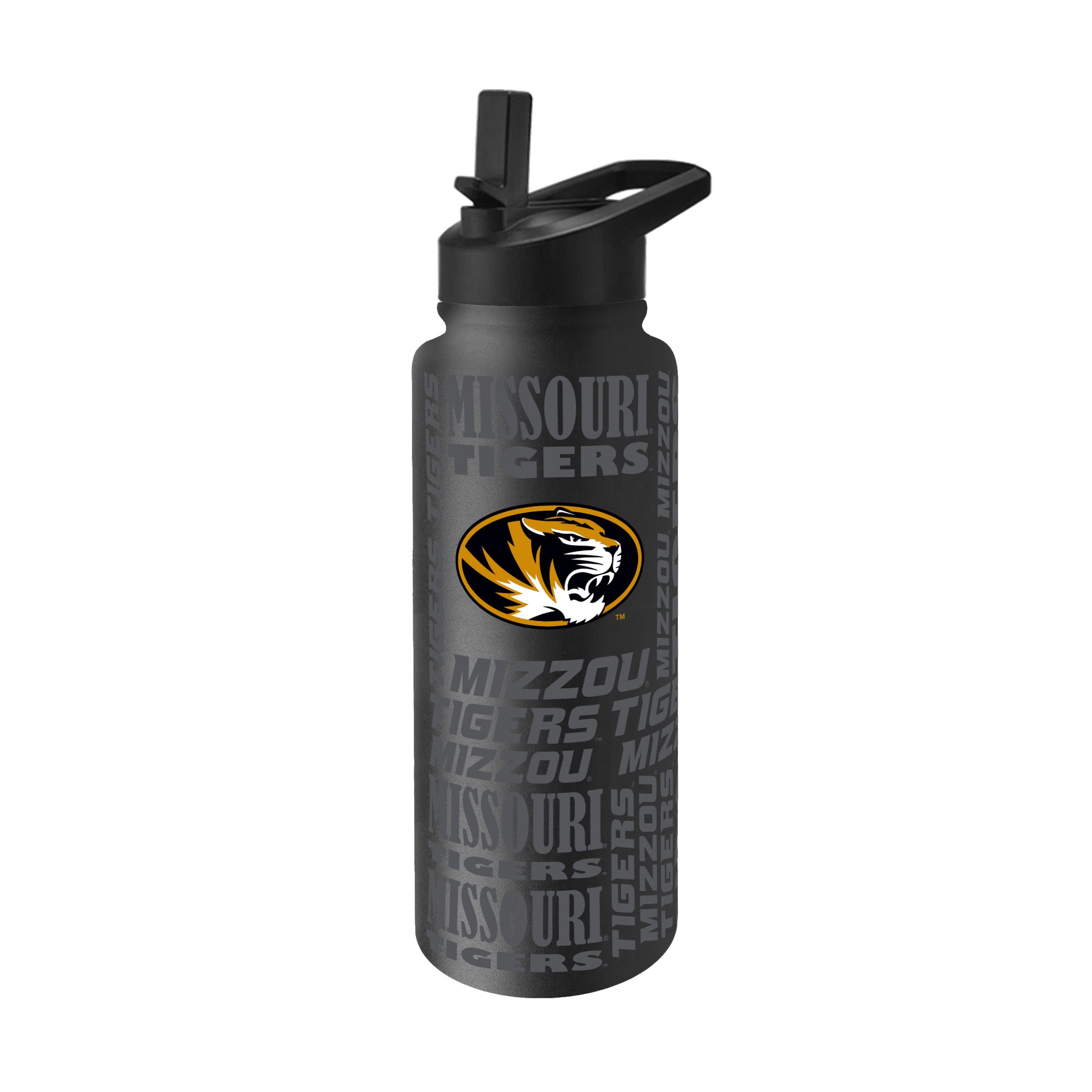 Missouri 34oz Black Replay Quencher Bottle