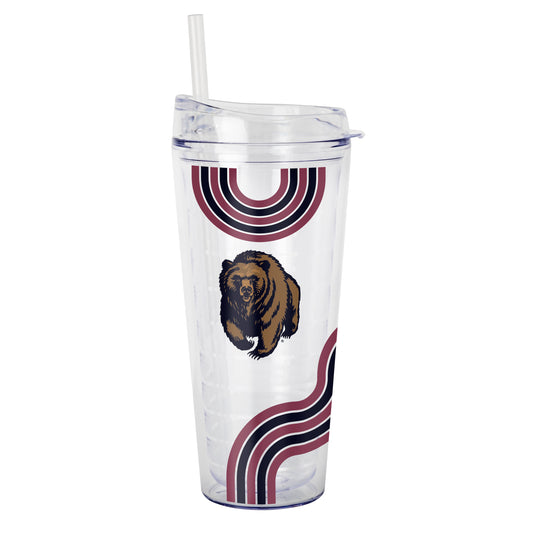 Montana 22oz Waves Dbl Wall Clear Tumbler