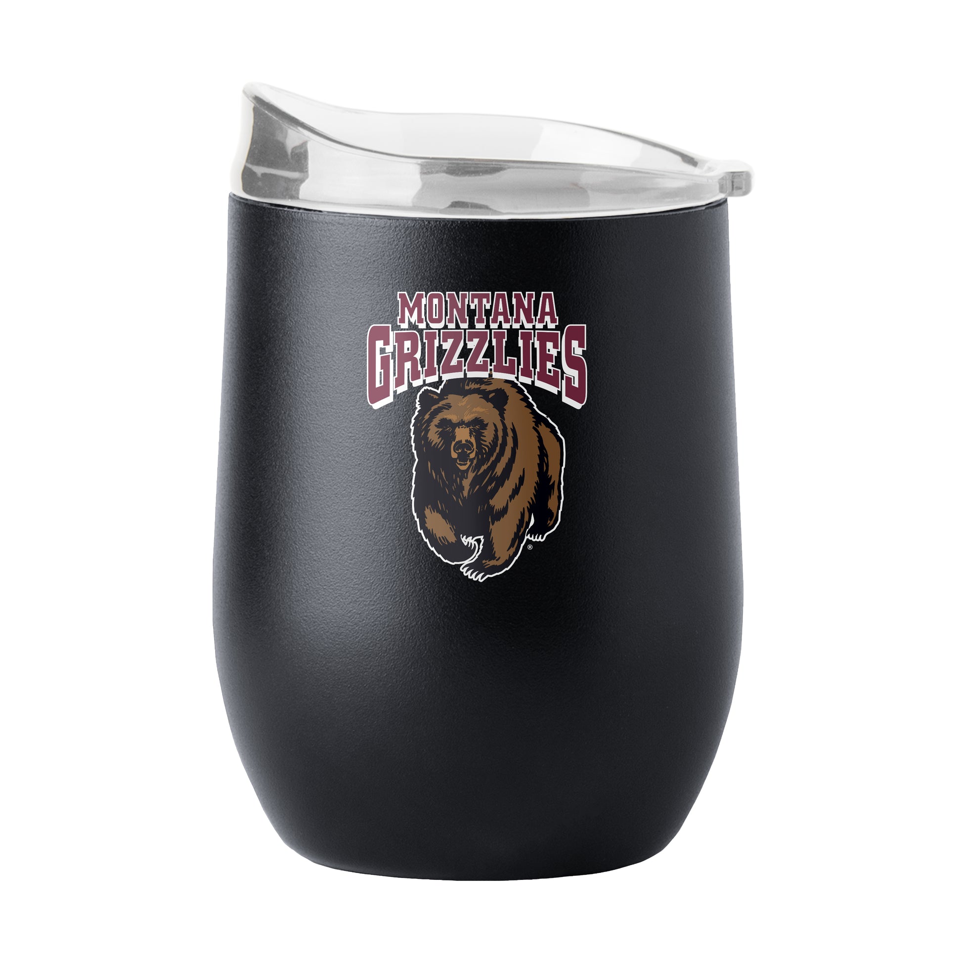 Montana Black 16oz Powder Coat Curved Bev