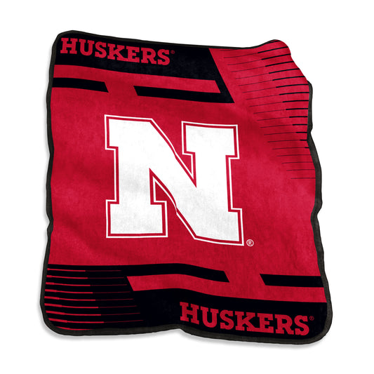 Nebraska Raschel Double Stripe Throw