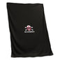 Nebraska Screened Black Sweatshirt Blanket