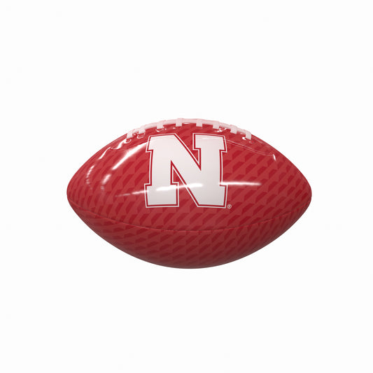 Nebraska Carbon Fiber Mini Size Glossy Football