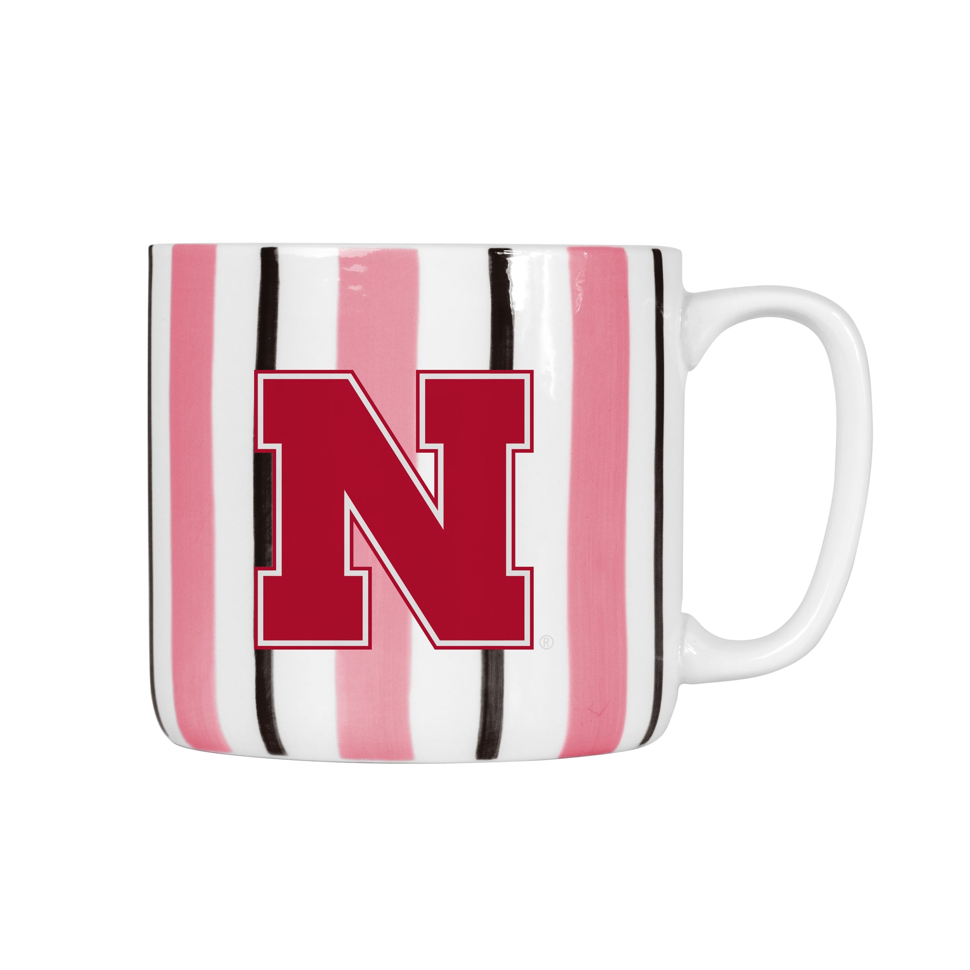Nebraska 16oz Brushstroke Stripe Mug