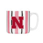 Nebraska 16oz Brushstroke Stripe Mug