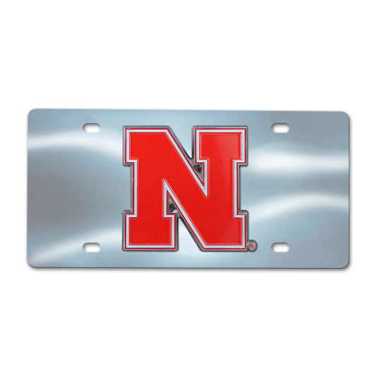 University of Nebraska Chrome Diecast License Plate