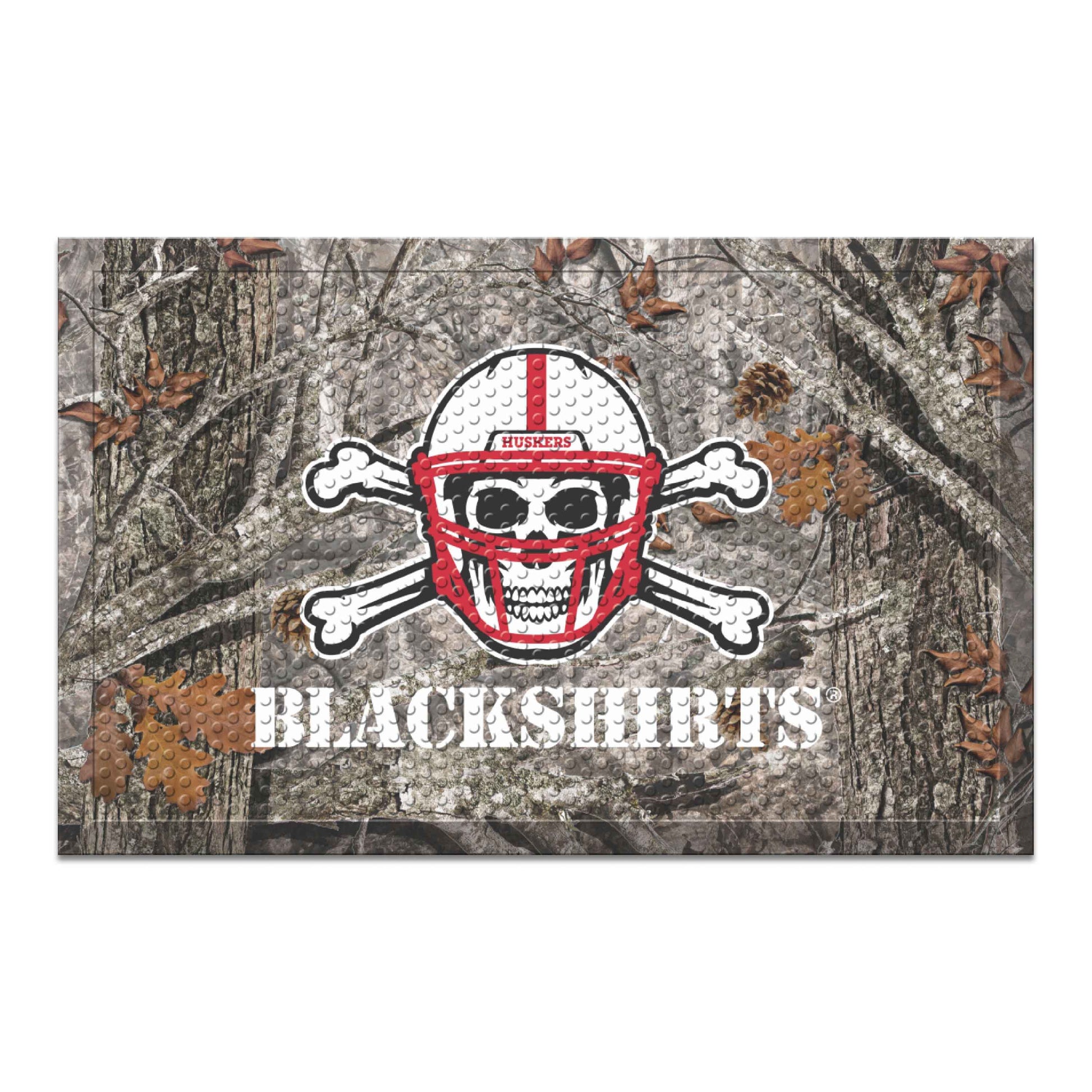 University of Nebraska Camo Scraper Mat