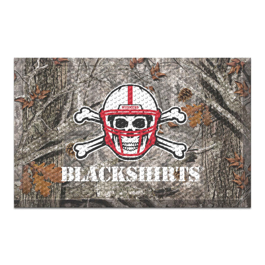 University of Nebraska Camo Scraper Mat