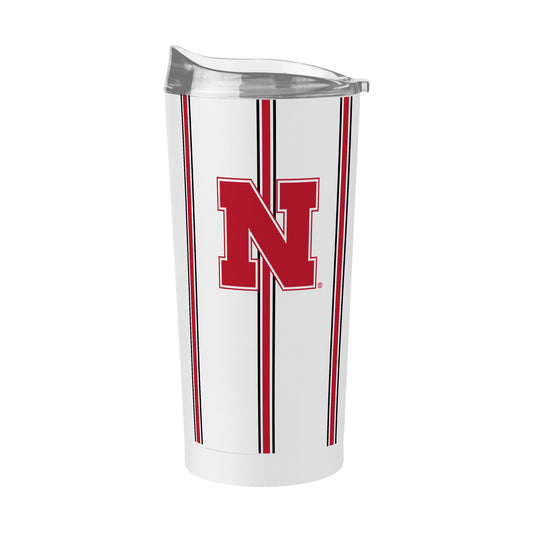 Nebraska 20oz Thin Stripe Powder Coat Tumbler