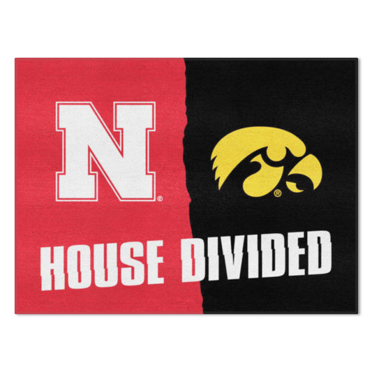 House Divided Mat - Nebraska / Iowa